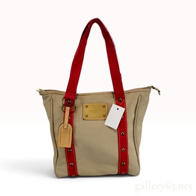 Sale Photo Thumbnail #48: Vintage Louis Vuitton Antigua Cabas PM Beige Canvas Tote Bag