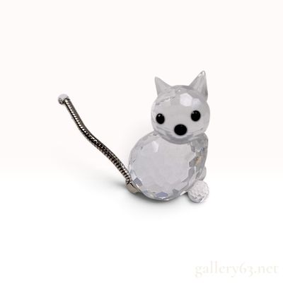 Sale Photo Thumbnail #427: Swarovski 010011 Crystal Cat Figurine with Box