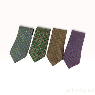 Sale Photo Thumbnail #81: Vintage Christian Dior Monsieur Set of Four Silk Neckties