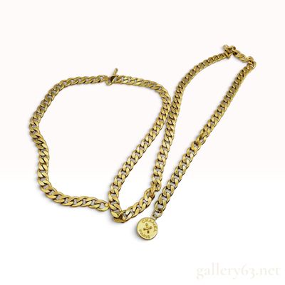 Sale Photo Thumbnail #121: Vintage Chanel Autumn 1994 Gold Tone Gourmette Chain Belt 85 cm with Box