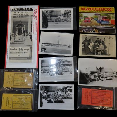 Sale Photo Thumbnail #604: Lot of Miscellaneous Old Photographs and a Poster for the Natchez Pilgrimage