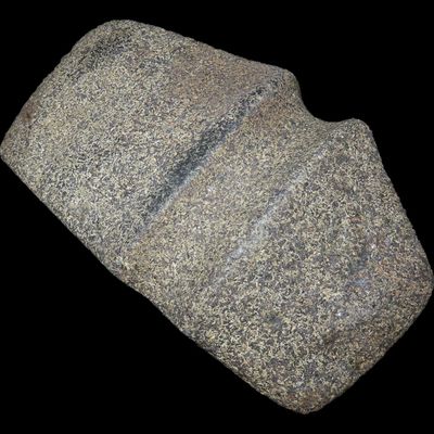 Sale Photo Thumbnail #205: 7 3/8" x 3 15/16" Three Quarter Grooved Axe, Dickey COA, Pike Co., Illinois, Pictured in Artifacts of the Midwest III, Page 185, Ex. Bruce Filbrant, Ex. Steve Healy