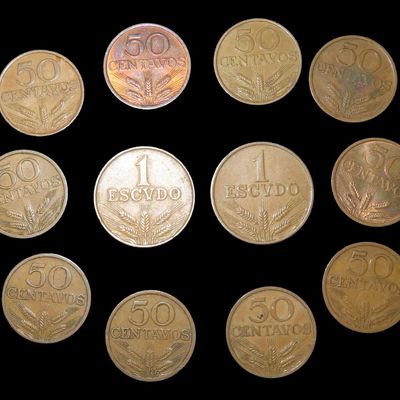Sale Photo Thumbnail #595: Lot of 11 Coins, Portugal