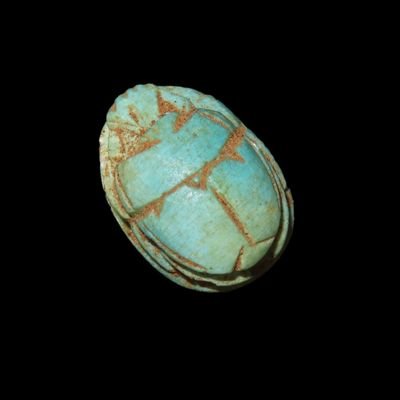 Sale Photo Thumbnail #299: 7/8" Egyptian Scarab, Representing Rebirth, Regeneration, and Protection
