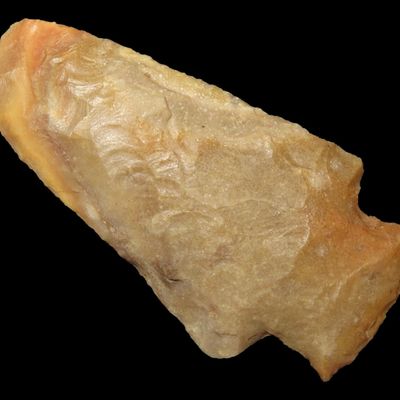 Sale Photo Thumbnail #373: 2 3/4" Blunt, Novaculite, Clay Co., Arkansas, Colorful and Translucent, Ex. George Robertson