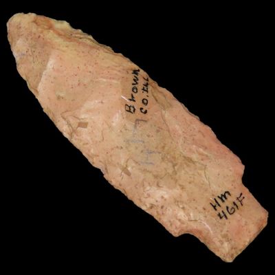 Sale Photo Thumbnail #245: 3 3/8" Krammer, Found in Brown Co., Illinois, Ex. Herb Mangold Collection