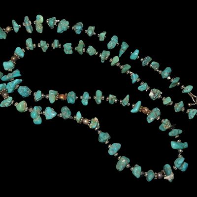 Sale Photo Thumbnail #401: Strand of Turquoise and Mixed Beads
