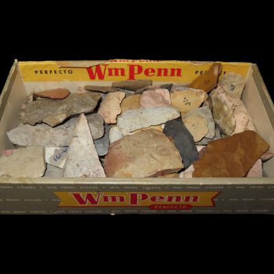 Sale Photo Thumbnail #406: Lot of Pottery Shards, Miscellaneous Styles and Decorated Examples