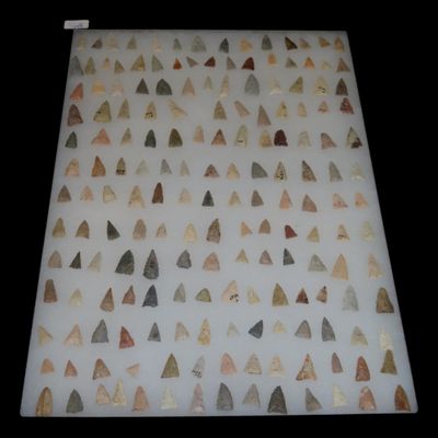 Sale Photo Thumbnail #411: Lot of Outstanding Triangular Bird Points, All Found in Kansas