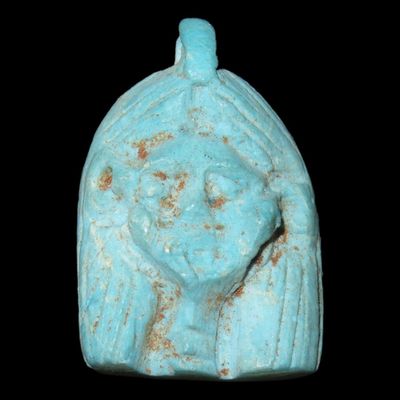 Sale Photo Thumbnail #297: 1" Egyptian Goddess Hathor Amulet, Representing Wealth