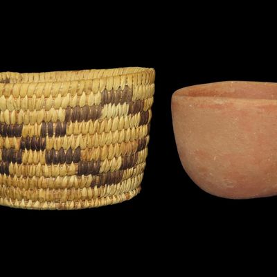 Sale Photo Thumbnail #517: Lot of Native Basket and Pot