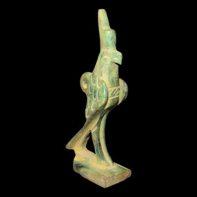 Sale Photo Thumbnail #294: 2 1/2" Egyptian Falcon Amulet, Representing the Sky God Horus, Divine Protection, Royal Authority, and Celestial Power