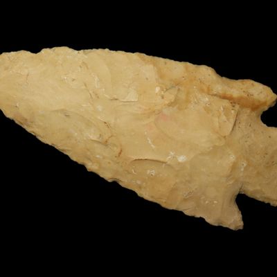 Sale Photo Thumbnail #353: 4 7/8" Smith Point, Local Chert, McIntosh Co., Oklahoma, Ex. George Robertson Collection