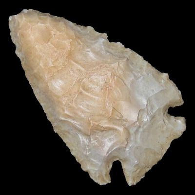 2 3/8" Pulaski Point, Tabular Warsaw Chert, Clark Co., Illinois