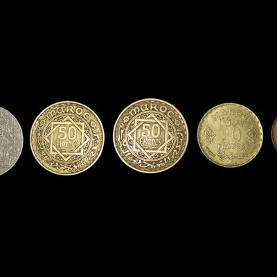 Sale Photo Thumbnail #597: Lot of 5 Coins, Morocco