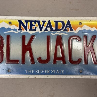 Nevada BLKJACK Personalized Casino License Plate
