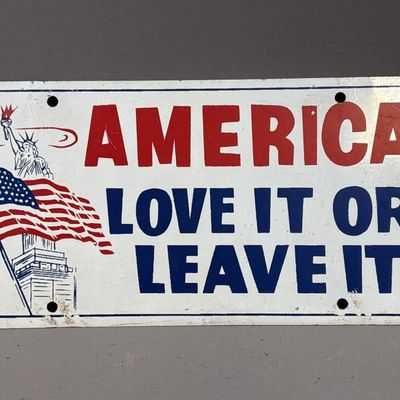 America Love It Or Leave It Novelty License Plate