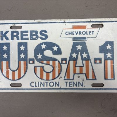 Krebs Chevrolet Clinton Tennessee USA1 Plate