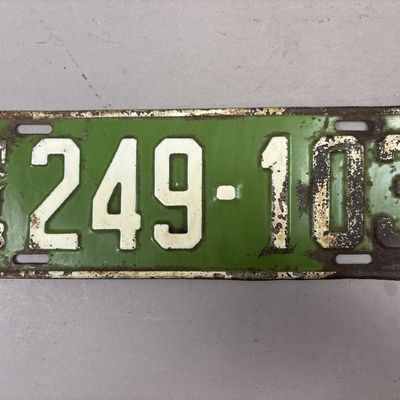 1923 Michigan 249103 Vintage License Plate