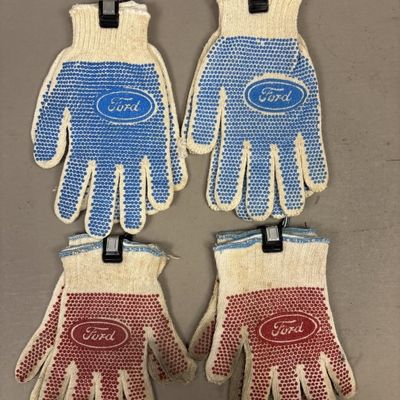 4 Pairs Ford Motor Company Working Gloves