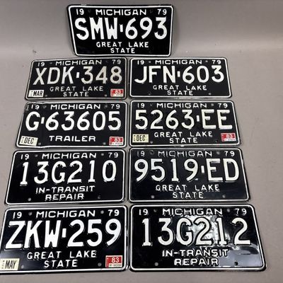 Lot 9 1979 Transit Repair Trailer Michigan Plates