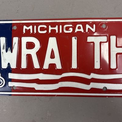 1976 Wraith Personalized Michigan License Plate