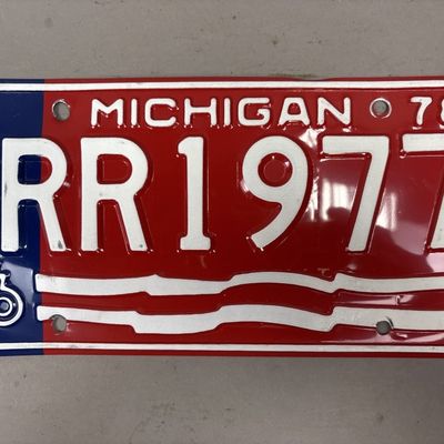 1977-78 Rolls Royce Michigan Personalized Plate