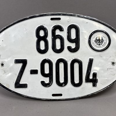 German Hauptzollamt Stuttgart West License Plate