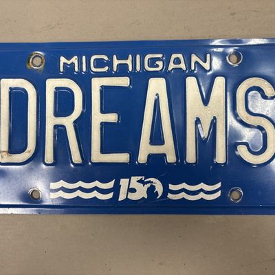 Michigan 150 DREAMS Personalized License Plate