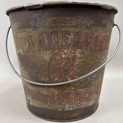 Mica Acle Grease Standard Oil Co Bucket w/ Handle
