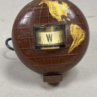 Rare Franklin World Globe Lighted Vehicle Compass