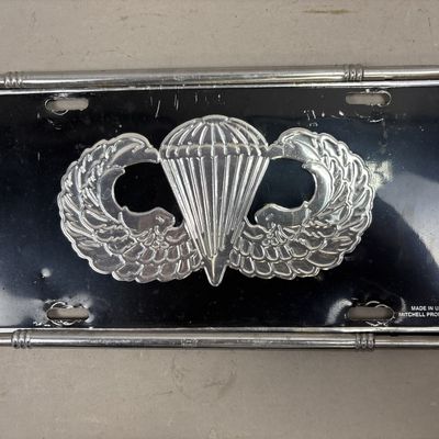 US Army Paratrooper Jump Wings License Plate