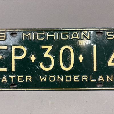 1955 Michigan EP-30-14 Water Wonderland Plate