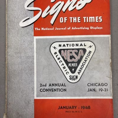 January 1948 NEON Signs of the Times NESA Magazine