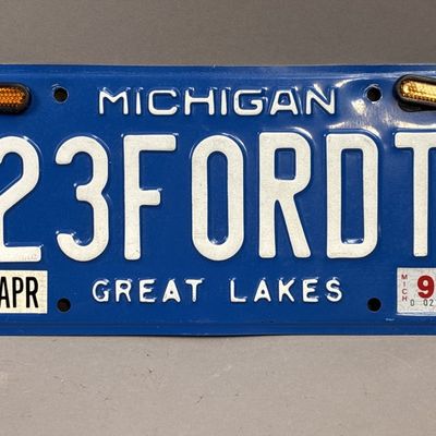 1997 Michigan 23FordT Personalized License Plate