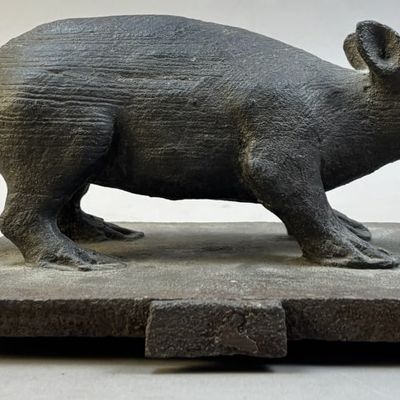 Antique Victorian Cast Iron Original Gutter Rat