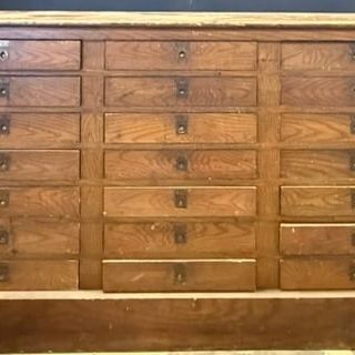 Antique 21 Drawer General Store Apothecary Cabinet