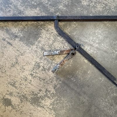 Antique Wrought Iron 1880s Swivel Sign Bracket