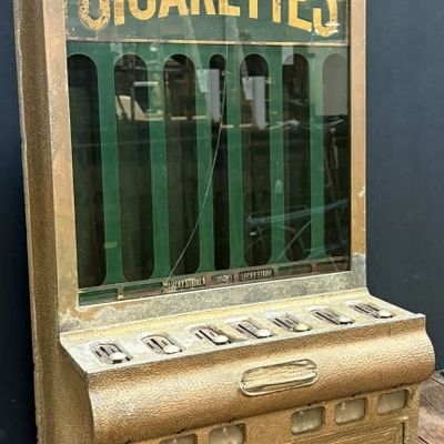 Antique Rowe Cigarette Table Top Vending Machine