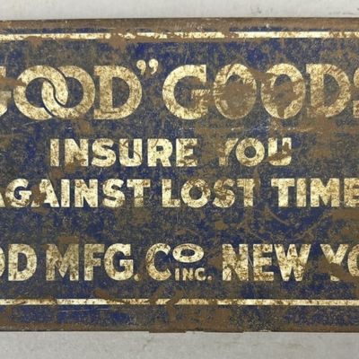 "Good" Goods Asbestos Graphited Washer Metal Tin
