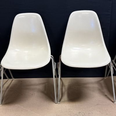 4 MCM 70s Herman Miller Fiberglass Shell Chaira