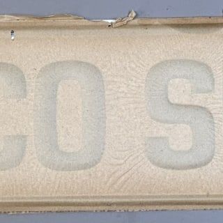 ACCO Seed NOS w/ Rice Paper Farm Embossed SST Sign