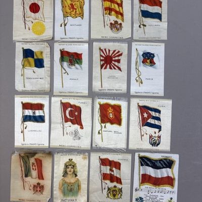 Lot of 16 Nebo Cigarettes Tobacco Felt Pennants