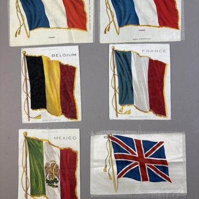 Lot of 6 Nebo Cigarettes Country Felt Pennants