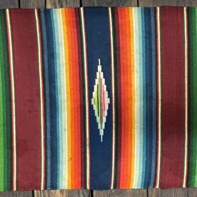 Antique Mexican American Indian Saddke Blanket