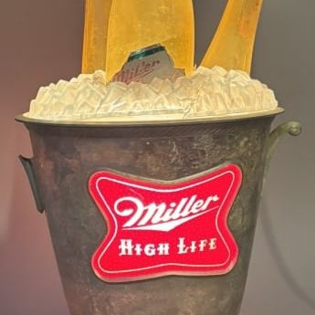 Miller High Life Champagne Beers Lighted Bar Sign