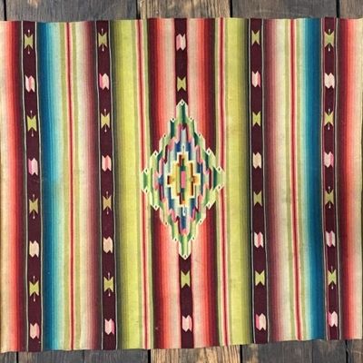 Antique Mexican American Indian Saddke Blanket