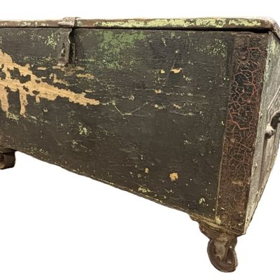 Antique 20s Packard Motor Car Trunk Made w/ Signs