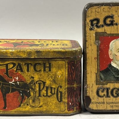 Dan Patch Cut Plug & R.G. Dun Cigars Tin Detroit