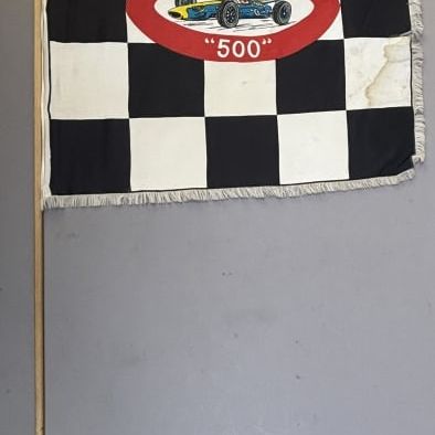 Indianapolis "500" Speedway 50s Checkered Flag